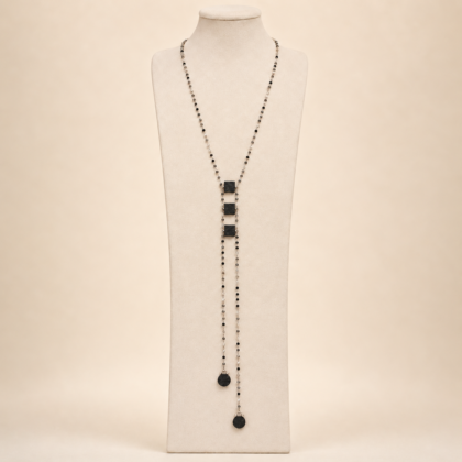 Ebony Rosary – Χειροποίητο Κολιέ από Αφρικανικό Έβενο