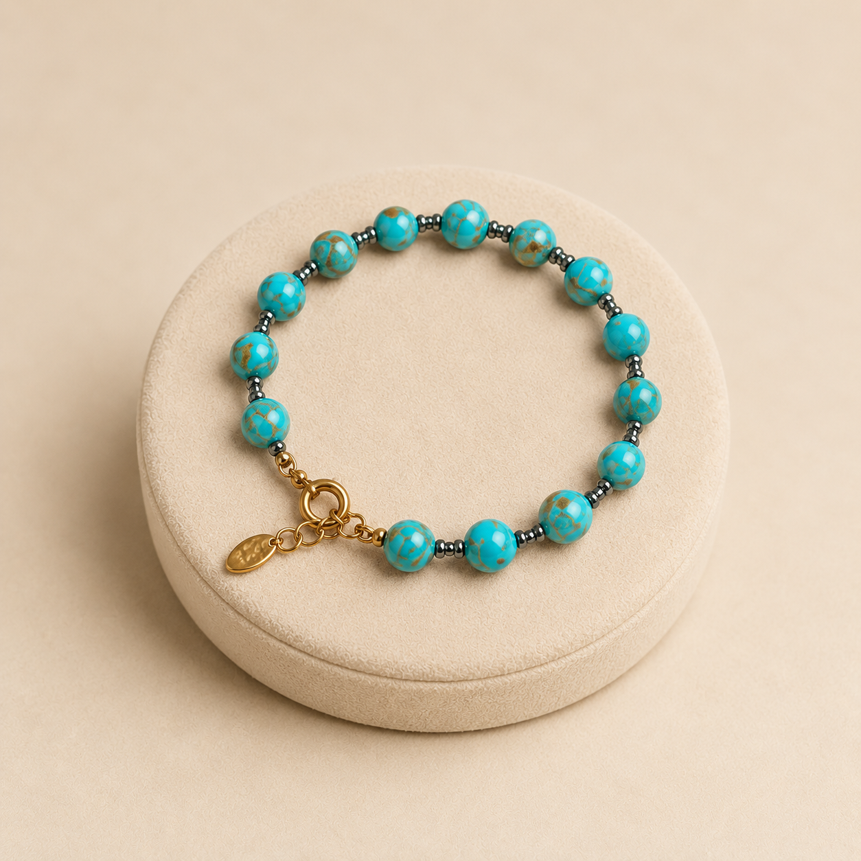 Sahara Bracelet – Χειροποίητο Βραχιόλι με Χάντρες Νεφρίτη