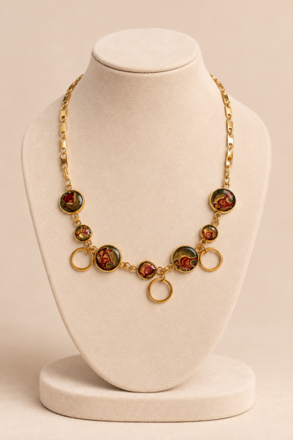 Armonia Necklace. Χειροποίητο Κολιέ με Ρητίνη.